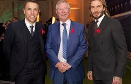 Beckham, Neville hội ngộ thầy Alex Ferguson