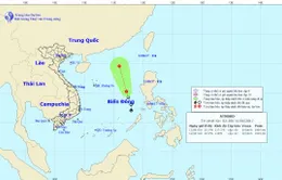 Áp thấp nhiệt đới trên Biển Đông có khả năng mạnh thêm
