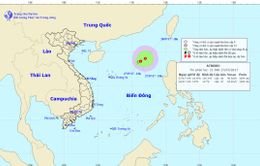 Áp thấp nhiệt đới trên Biển Đông có khả năng mạnh thêm