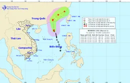 Bão số 1 di chuyển theo hướng Bắc Tây Bắc