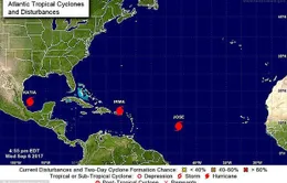 Châu Mỹ đón 3 cơn bão nhiệt đới cùng lúc