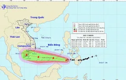 Bão Tembin tiến gần vào Biển Đông