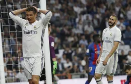 Tam tấu của Real Madrid đạt hiệu suất ghi bàn thấp kỷ lục