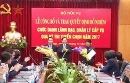 Bộ Nội vụ công bố kết quả thi tuyển chức danh quản lý cấp vụ