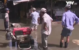 200 hộ dân TP.HCM loay hoay bơm nước chống ngập