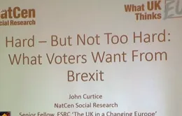 Người Anh phân vân giữa các lựa chọn Brexit