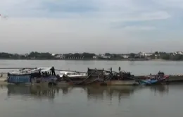 Tịch thu 8 thuyền máy khai thác cát trái phép tại Đồng Nai