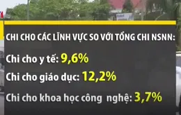 Chi ngân sách so với GDP đang ở mức cao