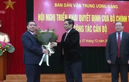 Lễ công bố quyết định của Bộ Chính trị về công tác cán bộ