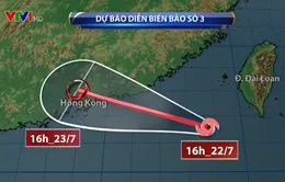 Áp thấp nhiệt đới và bão số 3 cùng xuất hiện trên Biển Đông