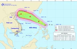 Bão gần Biển Đông tăng cấp và sẽ di chuyển nhanh