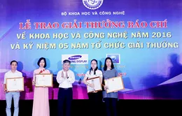 VTV đoạt giải Nhất Giải thưởng Báo chí về Khoa học và công nghệ năm 2016