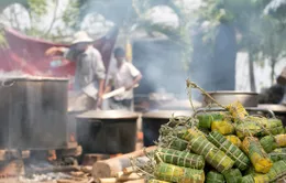 Nồi bánh Tét mang đậm nghĩa tình quân - dân lan tỏa miền Tây