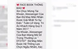 Cảnh báo trúng thưởng xe SH, iPhone giả trên Facebook