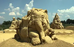 Festival điêu khắc tượng cát tại Bulgaria