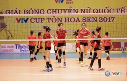 VTV Cup Tôn Hoa Sen 2017: ĐT bóng chuyền nữ Việt Nam tập buổi đầu tiên tại Hải Dương