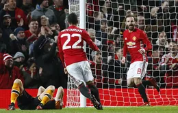 Bán kết League Cup: Man Utd 2-0 Hull City: Quỷ đỏ đặt 1 chân vào chung kết