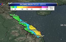 Mưa lớn diện rộng ở Trung Bộ kéo dài đến ngày 27/11