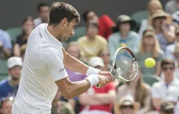 Vượt qua Mannarino, Djokovic thẳng tiến vào tứ kết Wimbledon 2017