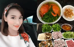 Những bữa cơm ngon tự tay Lã Thanh Huyền vào bếp nấu