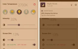 Android đã có chế độ bảo vệ mắt ban đêm