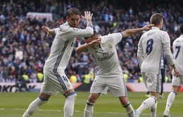 Vòng 19 giải VĐQG Tây Ban Nha: Ramos tỏa sáng, Real giành trọn 3 điểm trước Malaga