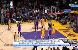 Bóng rổ NBA: Demarcus Cousins tỏa sáng, Sacramento vượt qua L.A Lakers