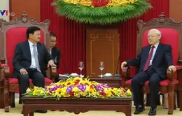 Tổng Bí thư tiếp Thủ tướng Lào