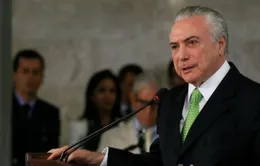 Hạ viện Brazil tiếp tục xem xét đưa Tổng thống Temer ra xét xử