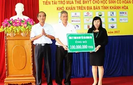 Hỗ trợ mua bảo hiểm y tế cho học sinh khó khăn ở Khánh Hòa