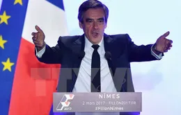 Uy tín của ứng cử viên Tổng thống Pháp Francois Fillon sụt giảm mạnh