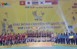 Các giải thưởng cá nhân và tập thể tại giải bóng chuyền nữ Quốc tế VTV Cup Tôn Hoa Sen 2017