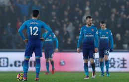 Vòng 25 giải Ngoại Hạng Anh: Arsenal thua sốc Swansea trong ngày ra mắt Mkhitaryan