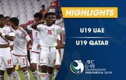 VIDEO: Tổng hợp diễn biến U19 UAE 2-1 U19 Qatar (Bảng A VCK U19 châu Á 2018)