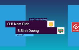 VIDEO: Tổng hợp diễn biến CLB Nam Định 2-1 B. Bình Dương (Vòng 25 V.League 2018)