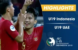 VIDEO: Tổng hợp trận đấu U19 Indonesia 1-0 U19 UAE (Bảng A VCK U19 châu Á 2018)