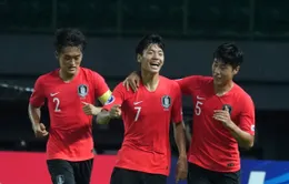 Kết quả VCK U19 châu Á 2018: Thắng tối thiểu U19 Tajikistan, U19 Hàn Quốc giành quyền vào bán kết và dự World Cup U20