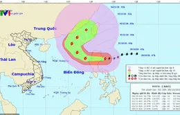 Bão Yutu giật cấp 16, gây mưa ở Đông Bắc Biển Đông