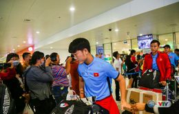 AFF Cup 2018: ĐT Việt Nam đã trở về nước sau chuyến tập huấn tại Hàn Quốc