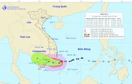 Bão số 9 có xu hướng dịch xuống phía Nam, dự báo đi vào Bình Thuận đến Bến Tre.