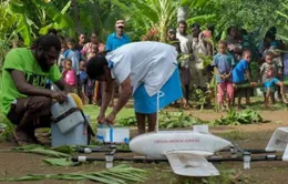 Dùng máy bay không người lái vận chuyển vaccine tiêm chủng tại Vanuatu