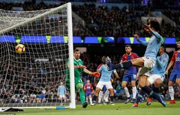 Xuất hiện liền lúc 2 siêu phẩm trận Man City thua sốc Crystal Palace