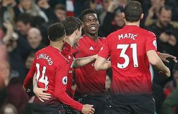 Pogba lập cú đúp, Man Utd của HLV Solskjaer thắng trận đầu tại Old Trafford