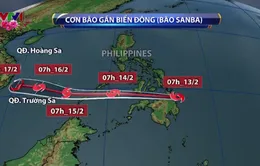 Bão Sanba có khả năng đi vào biển Đông