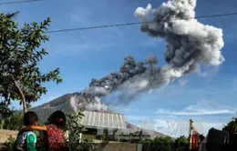 Indonesia: Núi lửa Sinabung phun tro cao 5.000 mét