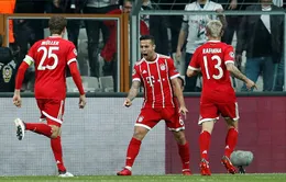 Thắng dễ Besiktas, Bayern Munich tiến vào tứ kết Champions League