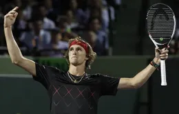 Miami mở rộng 2018: Alexander Zverev hẹn John Isner tại chung kết