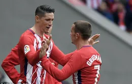 Torres cán mốc 100 bàn ở La Liga trong ngày Atletico đại thắng