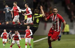 Tứ kết Europa League: Arsenal đại tiệc bàn thắng, Atletico Madrid thắng dễ