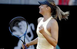 Rome mở rộng 2018: Thắng kịch tính Ostapenko, Sharapova giành quyền vào bán kết